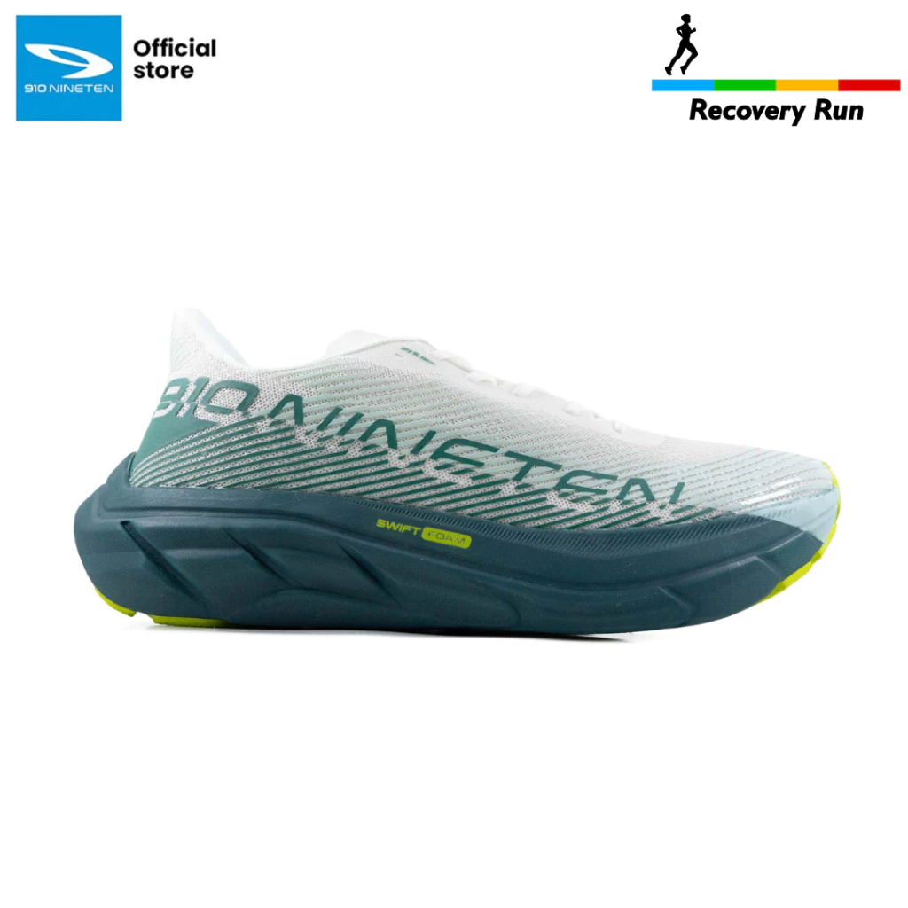 Sepatu Running 910 Reishika Bolster - Putih/Dark Teal/Abu