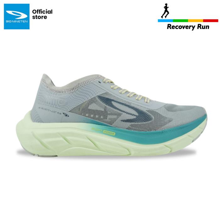 Sepatu Running 910 Geist Ekiden Hyperpulse - Abu/Teal/Kuning