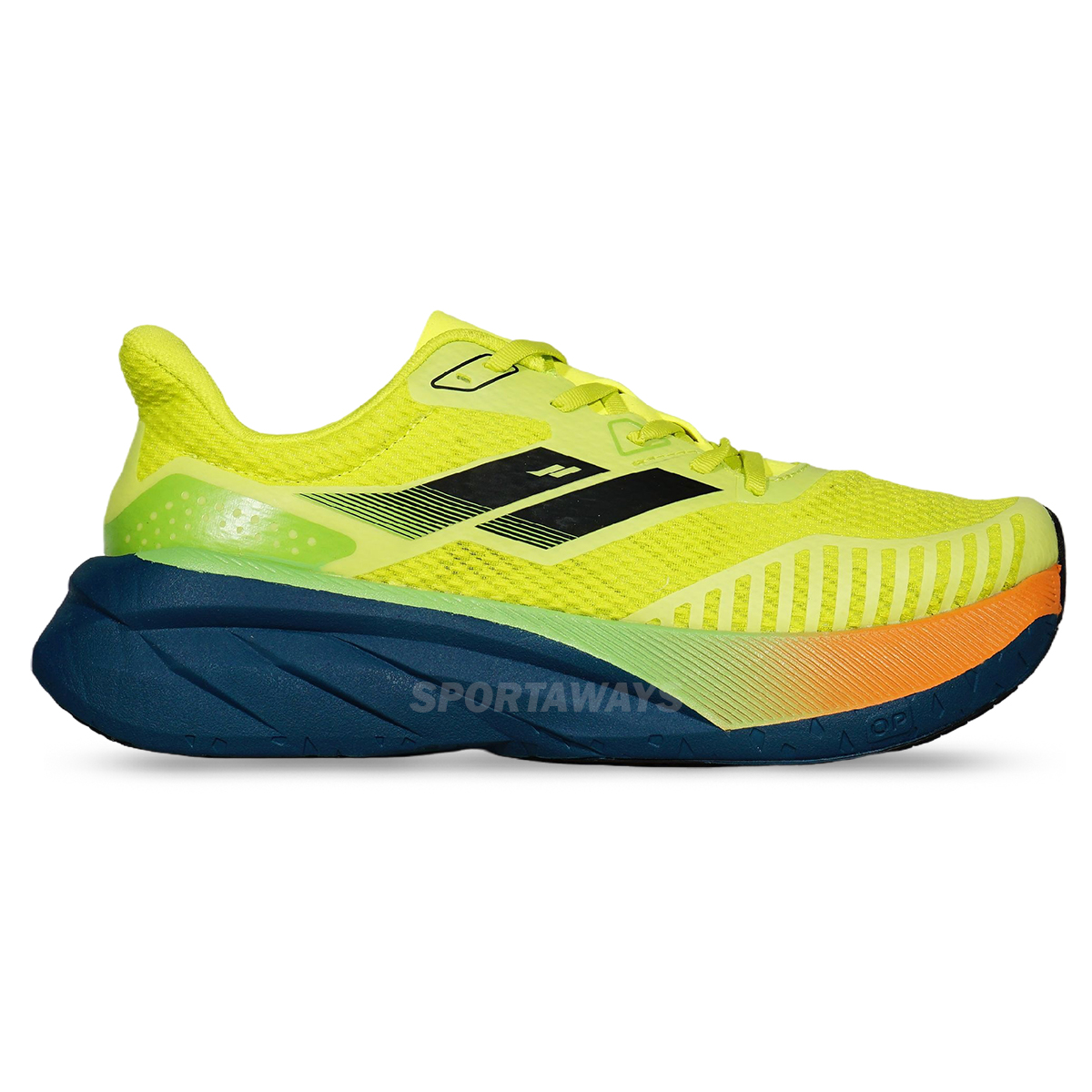 Sepatu Running Mills Enerstrike Zenith - Lemon/Dk.Pine/Orange