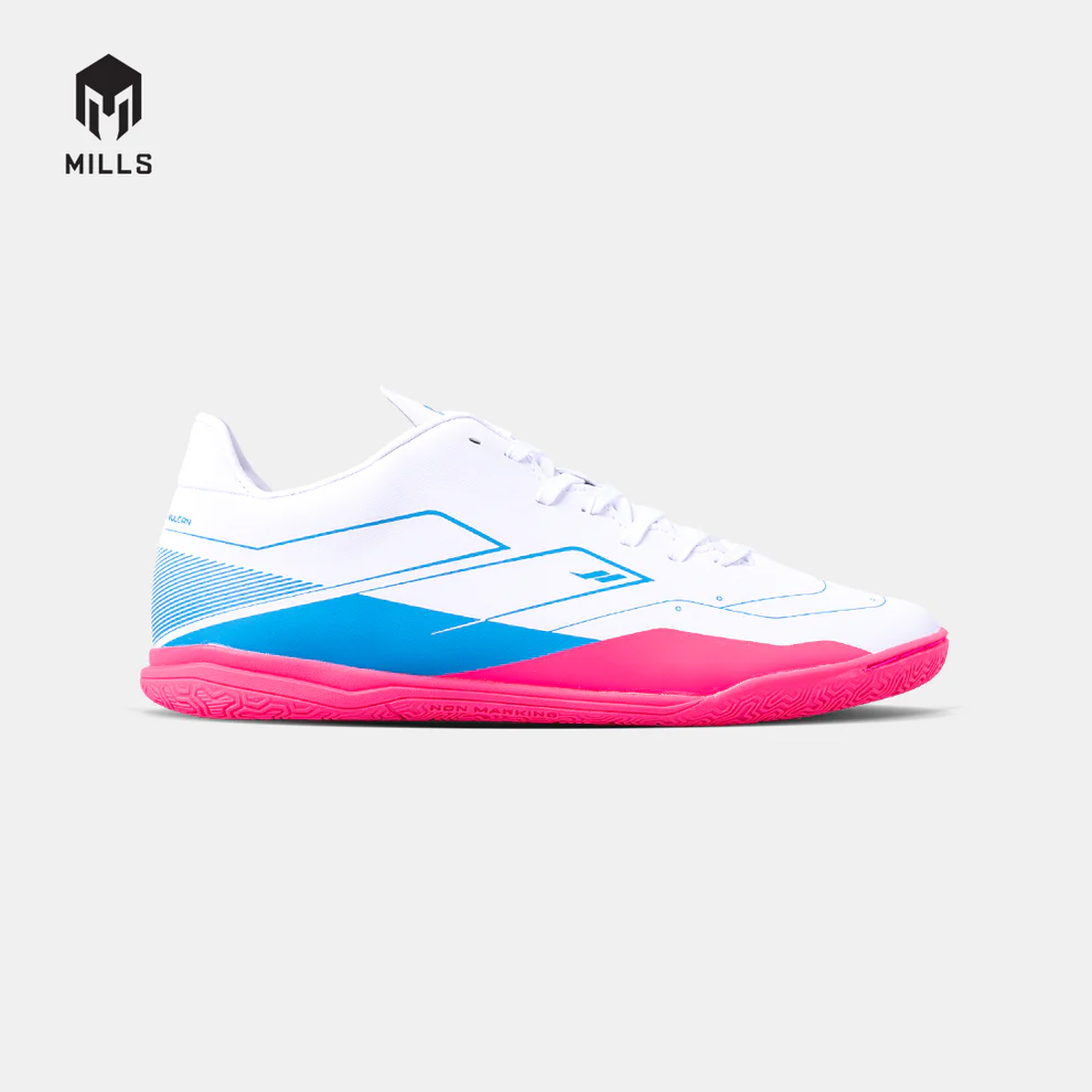Sepatu Futsal Anak Mills Vulcan 2.0 IN JR - White/Blue/Magenta
