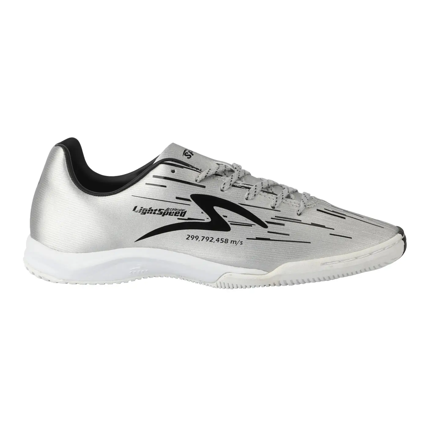 Sepatu Futsal Specs Accelerator Lightspeed Reborn IN - Silver/Black
