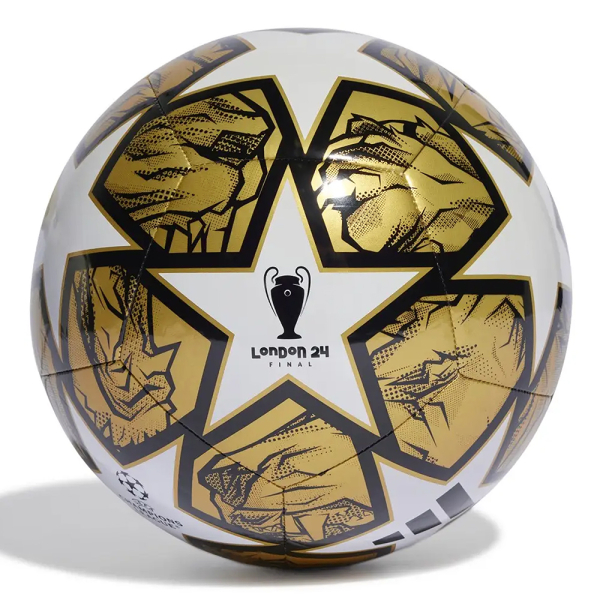 Bola Sepak Adidas UCL CLB IN9330 - White / Gold Metallic / Black