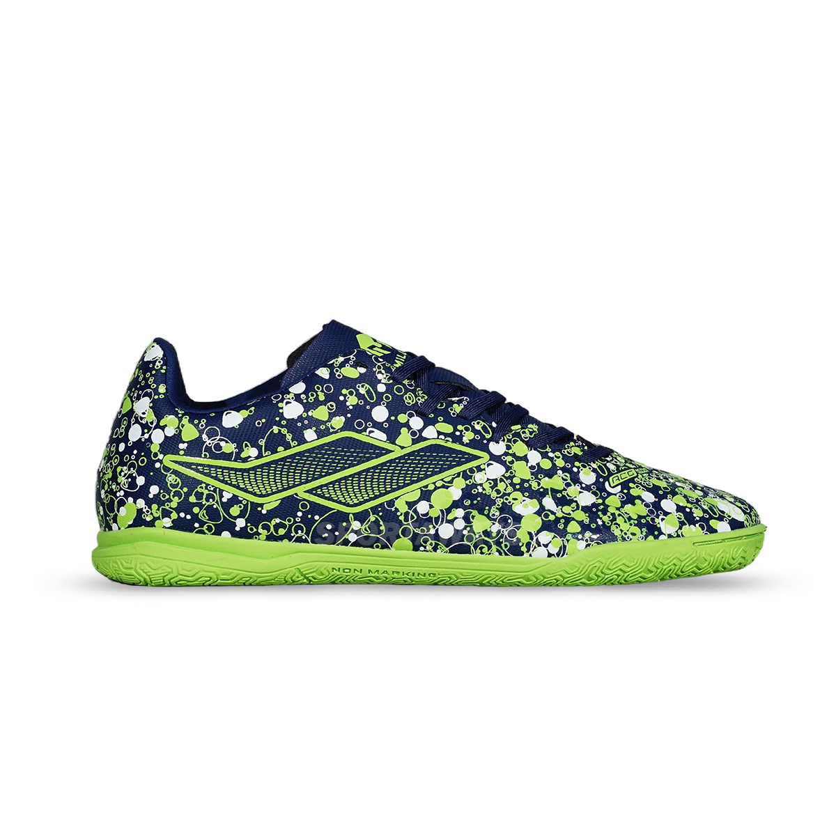 Sepatu Futsal Anak Mills Oxy IN JR - Navy/Green
