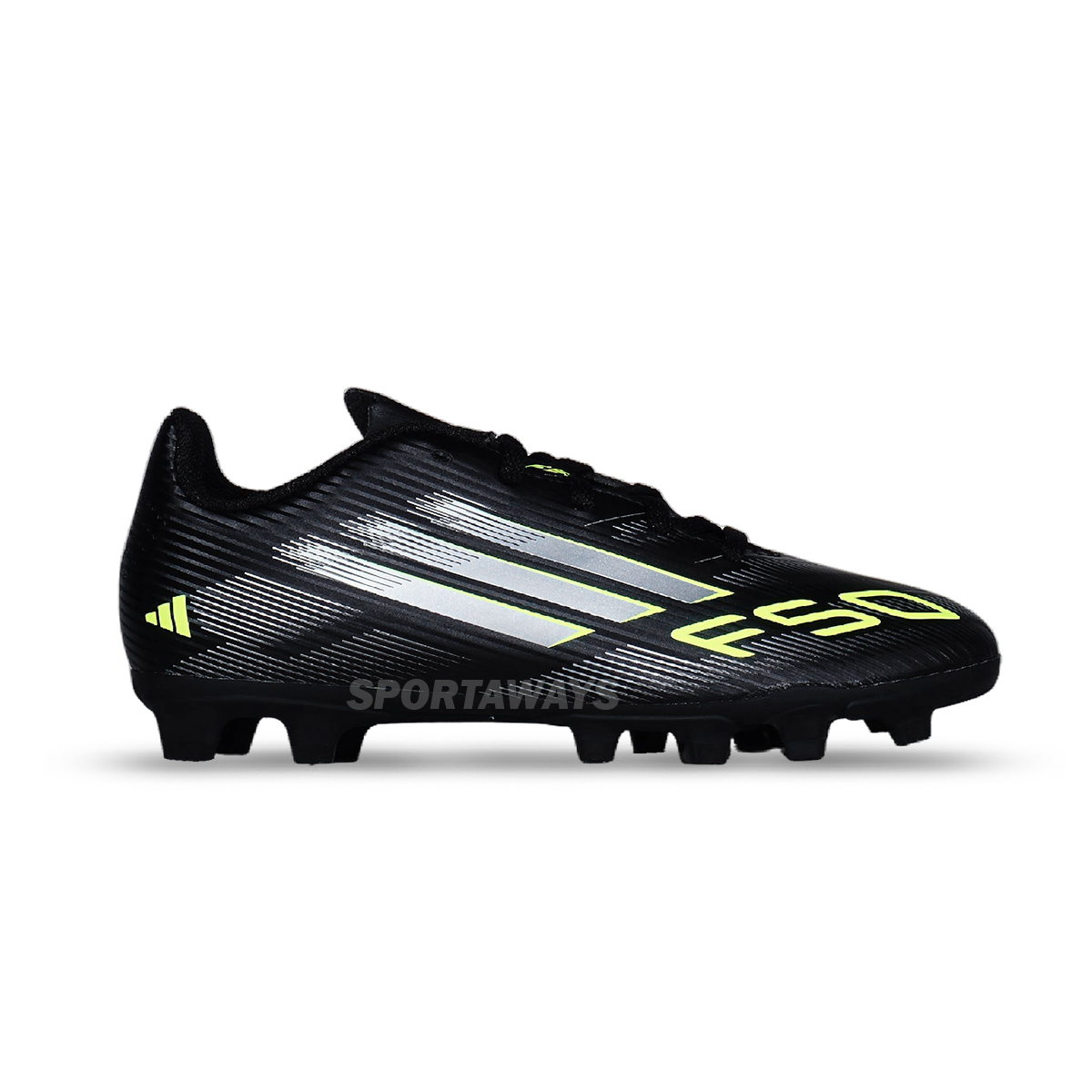 Sepatu Bola Adidas F50 Club FG/MG J JI0028 - Cblack/Ironmt/Luclem Noiess