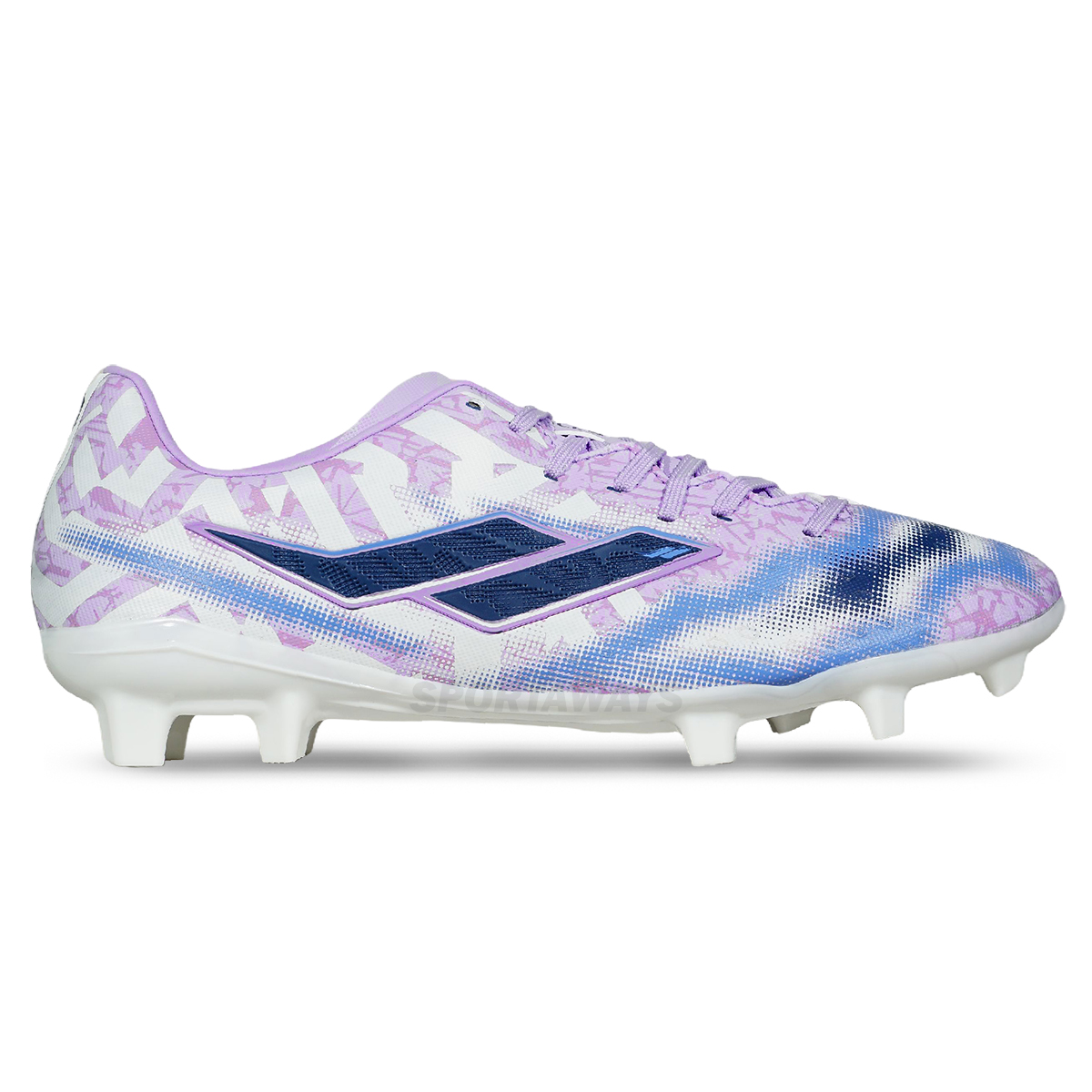 Sepatu Bola Mills Xyclops Strikeblast Prime FG - Lavender/White/Navy