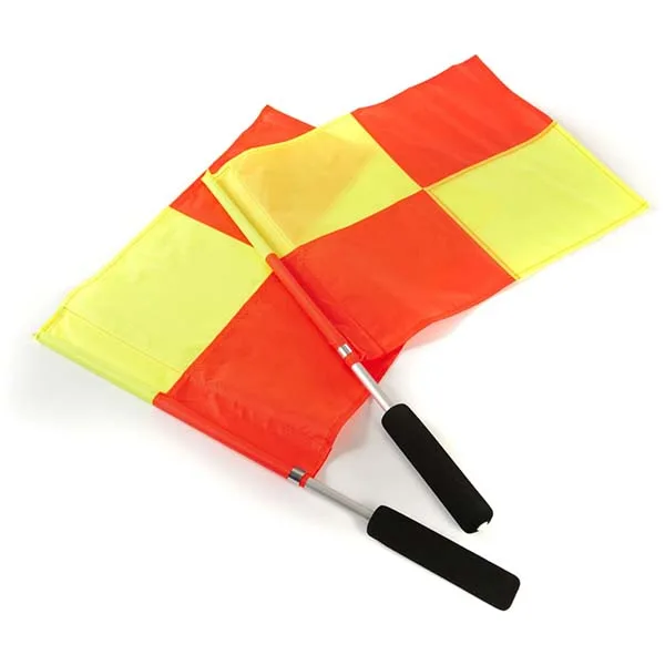 Bendera Mitre ALI Handle Linesmens Flags - Red/Yellow
