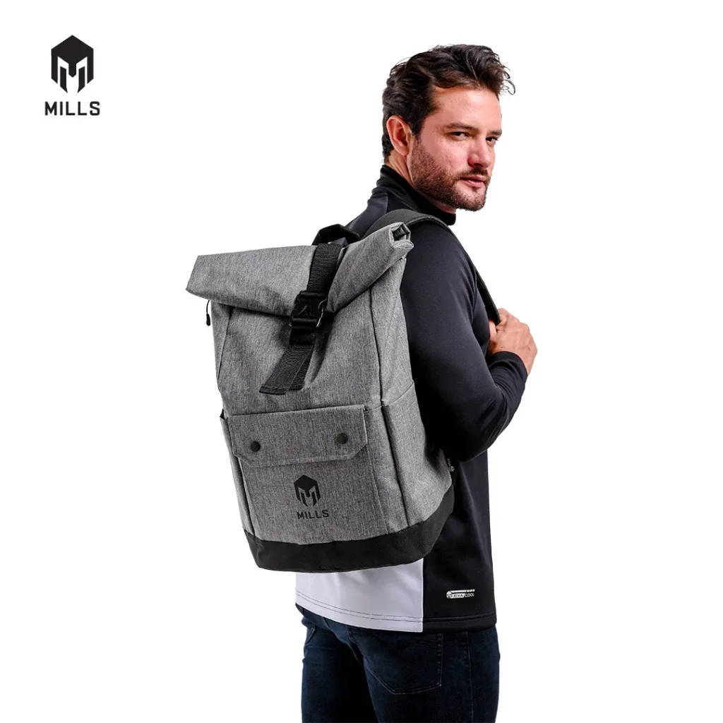 Tas Mills Roll Top 4.0 Backpack - Grey/Black