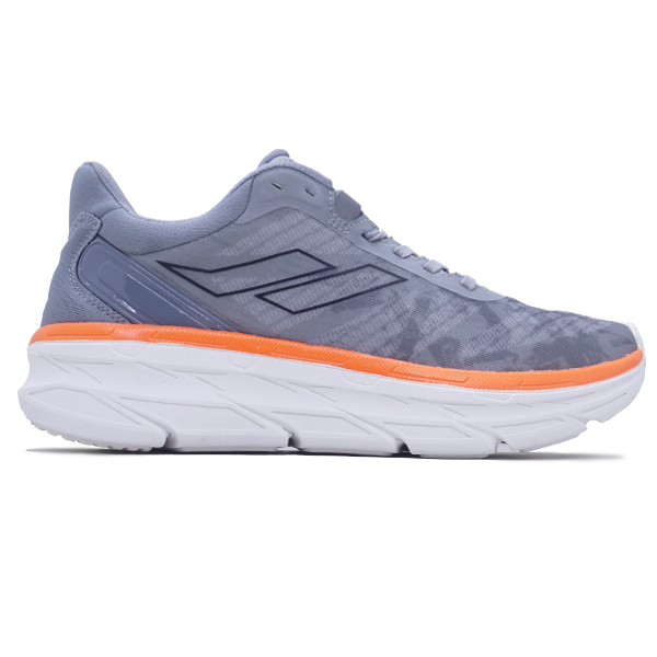 Sepatu Running Mills Enermax Cushion - Grey/Orange/White