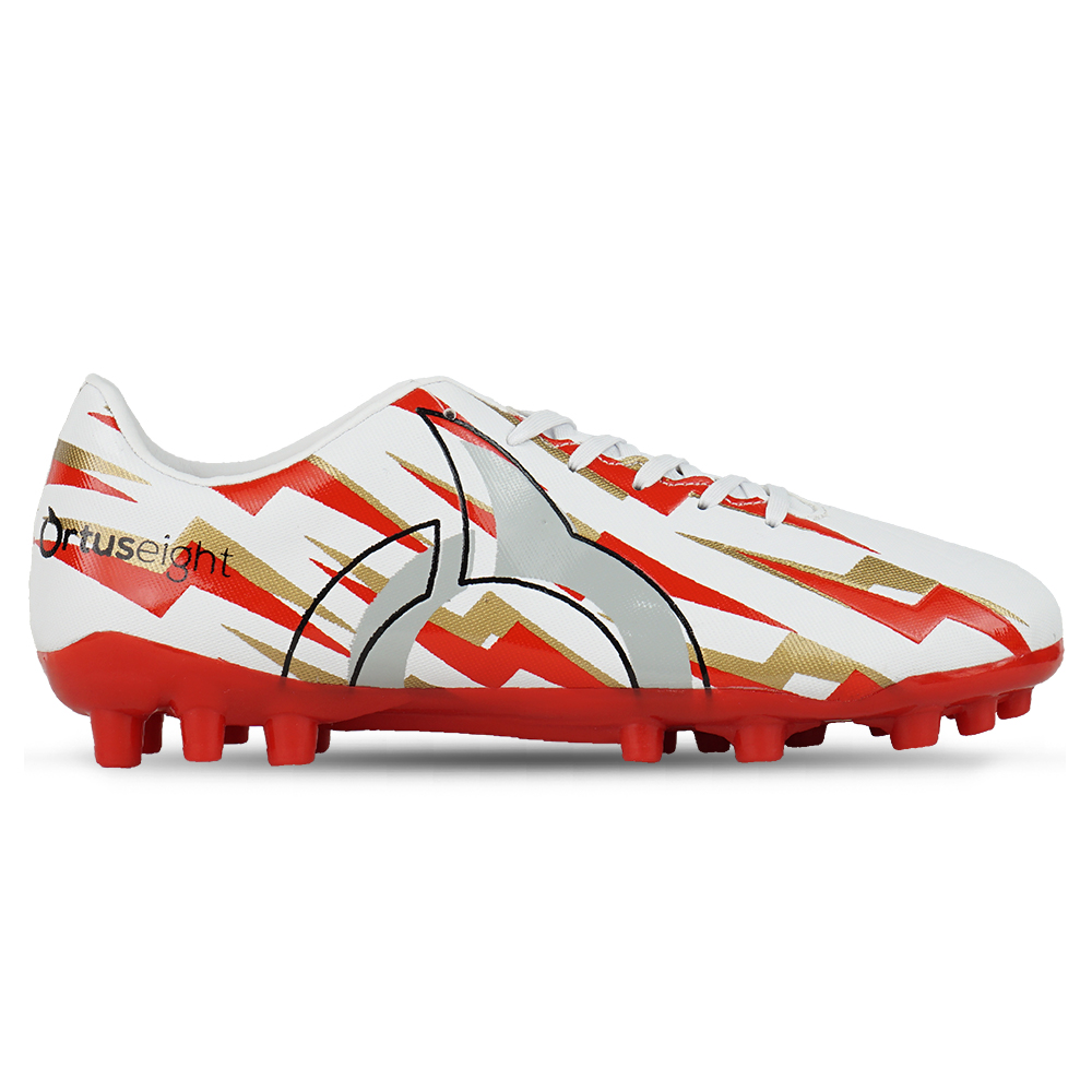Sepatu Bola Ortuseight Volt V2 AG - White/Ortred