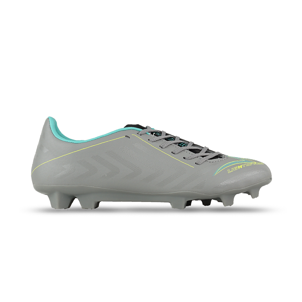 Sepatu Bola Anak Specs Accelerator Lightspeed 4 JR FG - Flint Gray/Neon Aqua