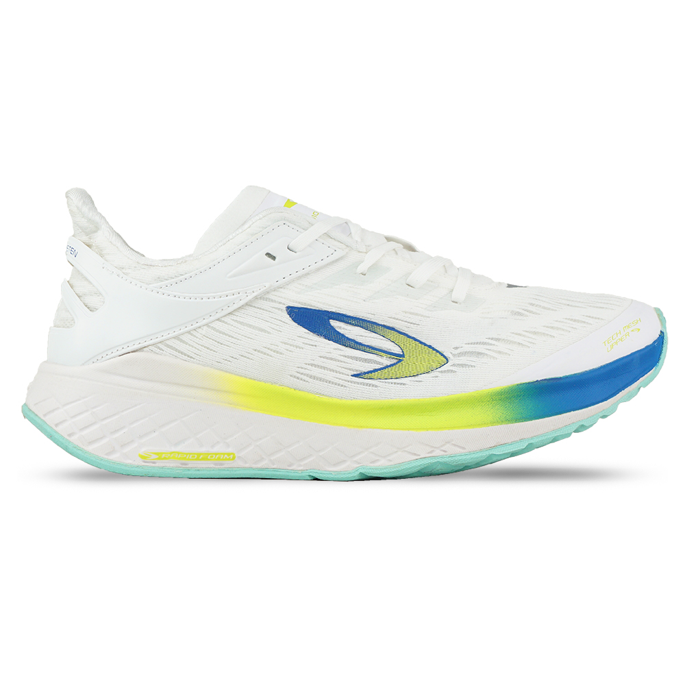 Sepatu Running 910 Kanzaki 1.0 - White/Blue/Lime Green