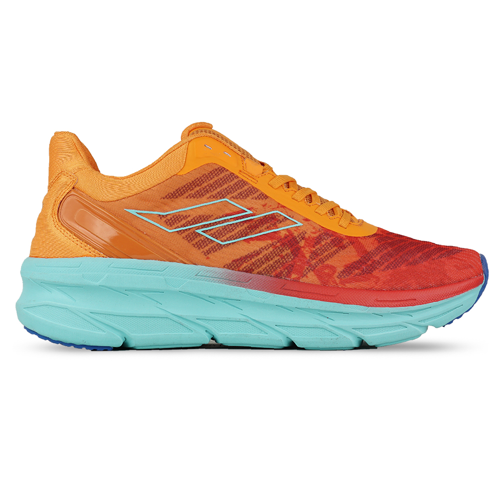 Sepatu Running Mills Enermax Cushion - Red/Orange/Tosca