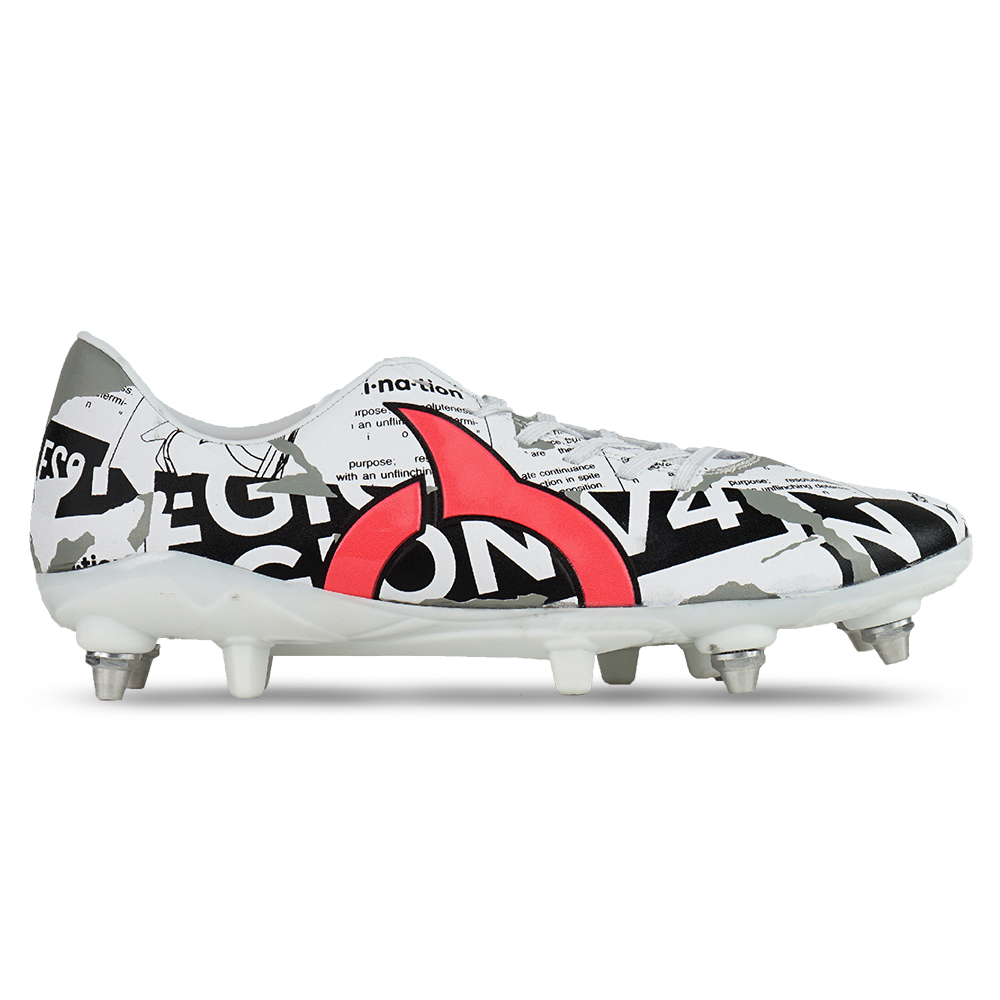 Sepatu Bola Ortuseight Catalyst Legion V4 SG - White/Black/Ultra