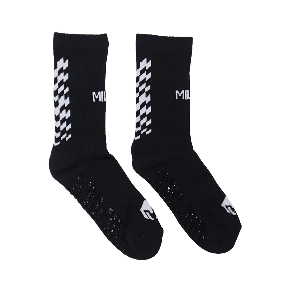Kaos Kaki Mills Quarter Anti Slip Sock A1 2010 - Black