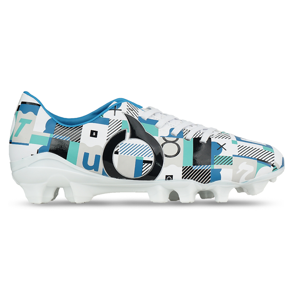 Sepatu Bola Ortuseight Memphis FG - White/Black/Blue