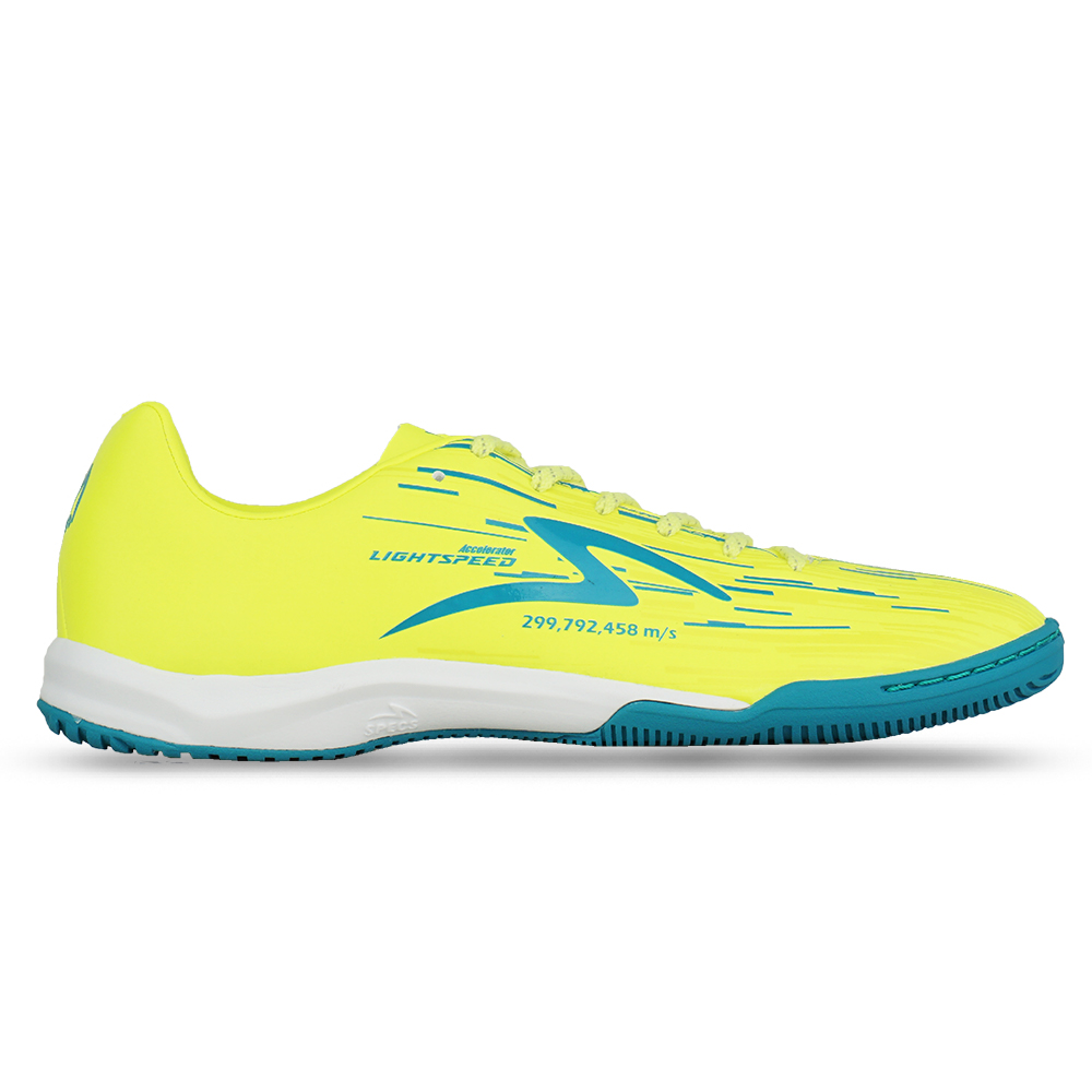 Sepatu Futsal Specs Lightspeed Reborn IN - Safety Yellow/Crescent Green