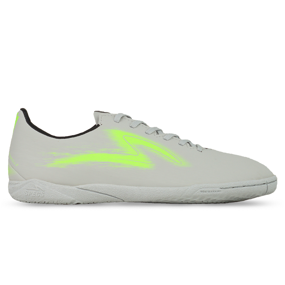 Sepatu Futsal Specs Elevation One IN - Vapor Gray/Green Gecko