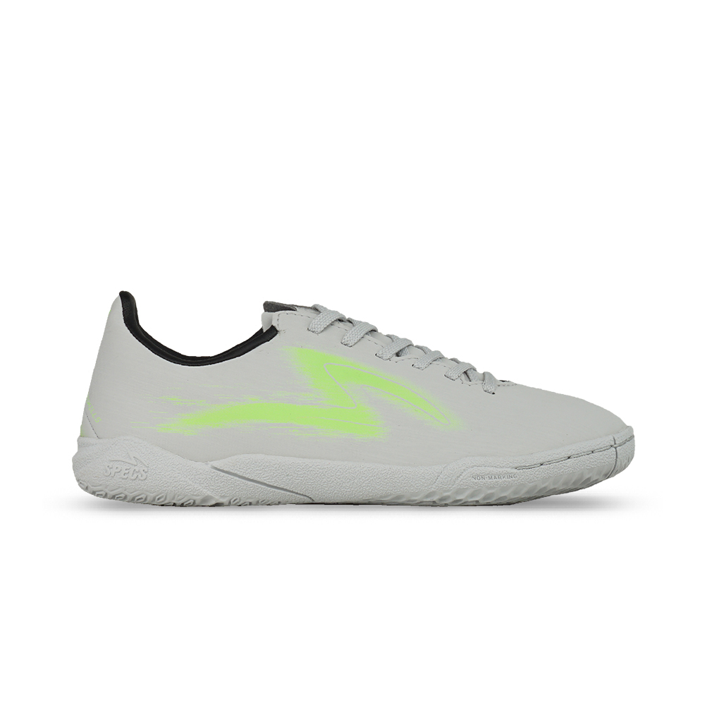Sepatu Futsal Anak Specs Elevation One JR IN - Vapor Gray/Green Gecko