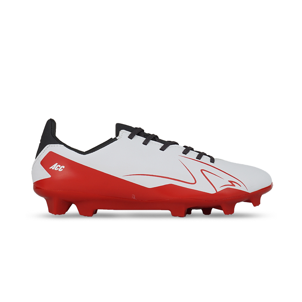 Sepatu Bola Anak Specs XLR 2 JR FG - White/Forged Iron/High Risk Red