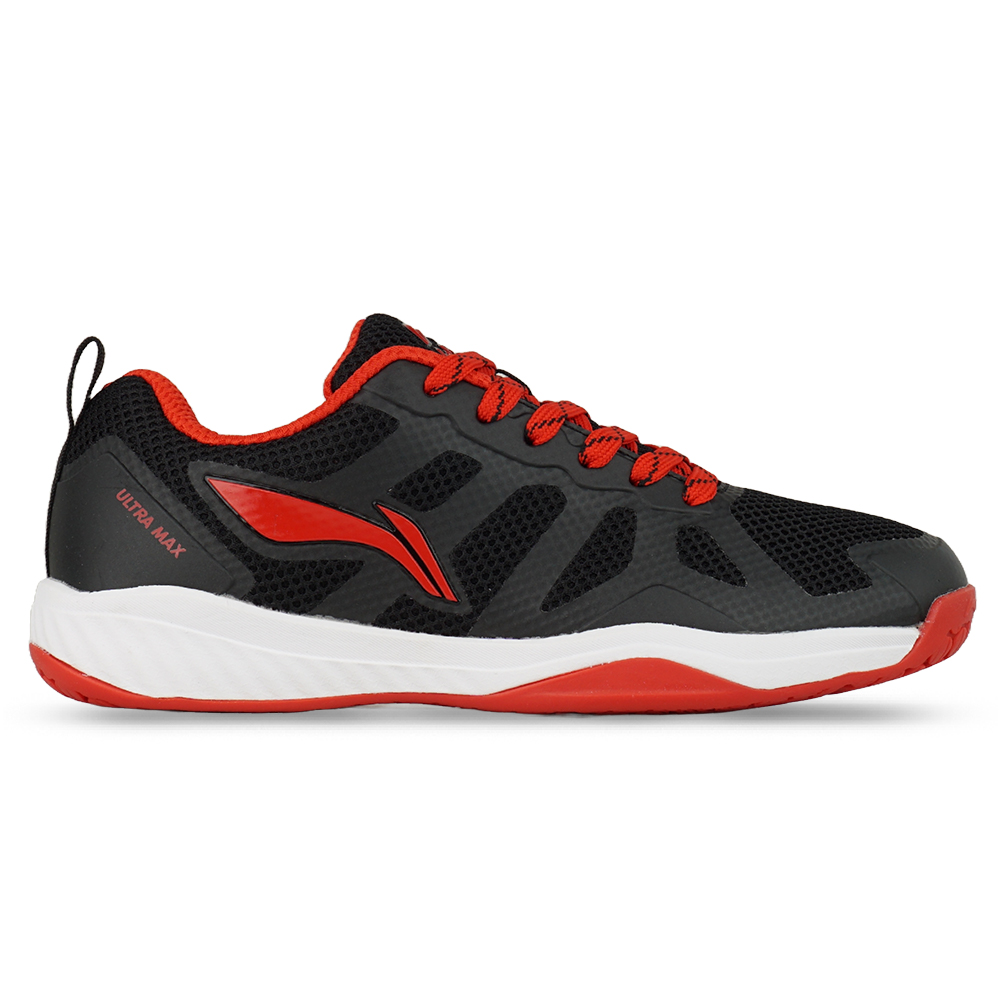 Sepatu Badminton Li-Ning Ultra Max AYTS081-2 - Black/Red