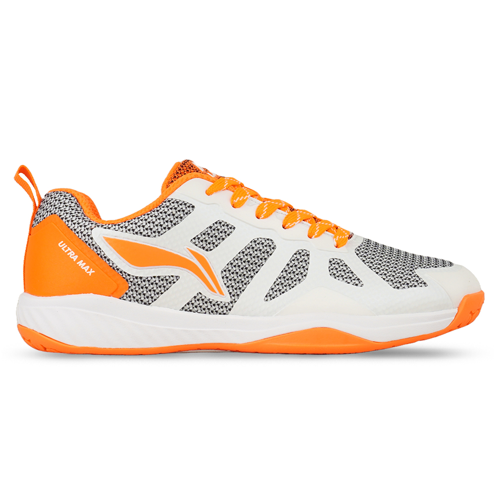Sepatu Badminton Li-Ning Ultra Max AYTS081-3 - White/Orange