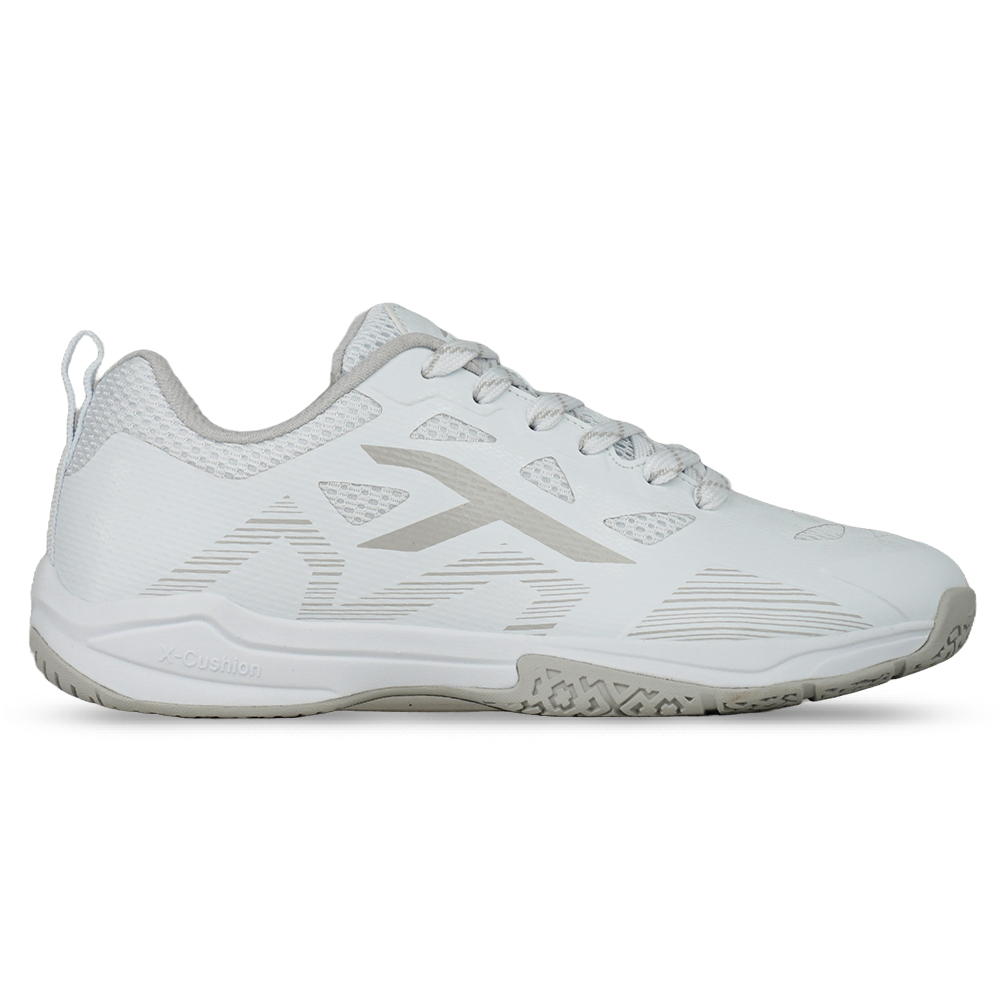 Sepatu Badminton Hundred Beast Pro HBFS-3M098-2 - White/Grey