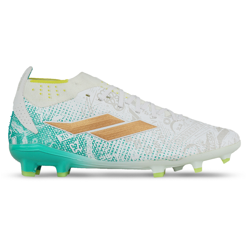 Sepatu Bola Mills Xyclops ACG MK II Elite FG - White/Spectra Green