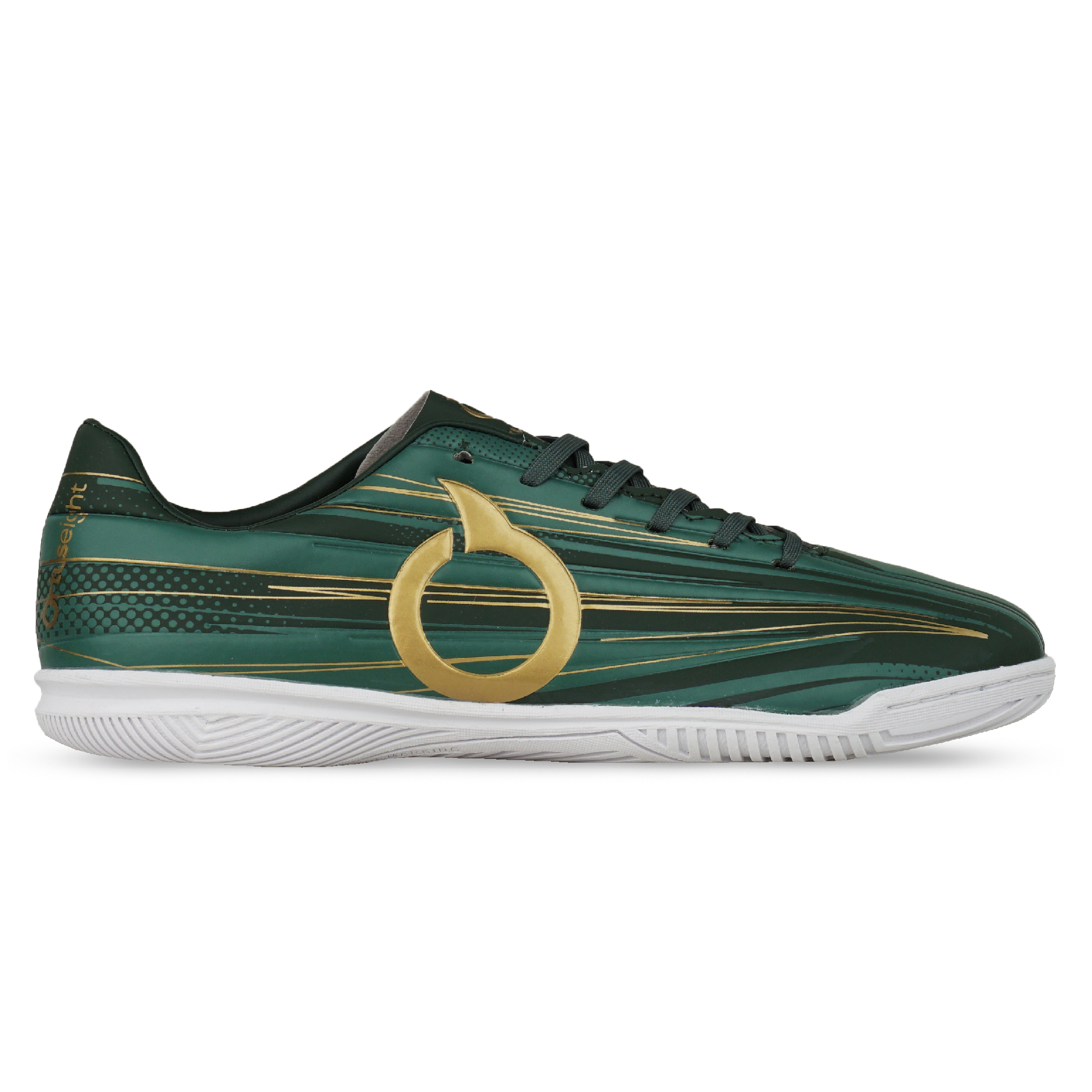 Sepatu Futsal Ortuseight Raven V2 IN - Dark Green/Gold