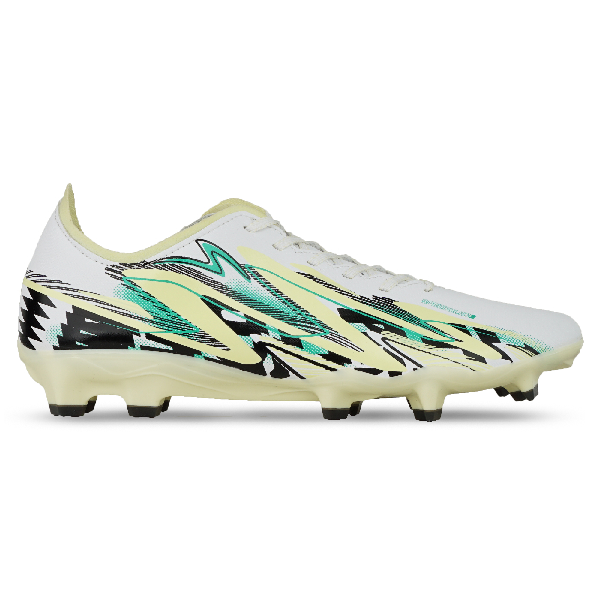 Sepatu Bola Specs Speedblaze 3 FG - White/Young Wheat/Black