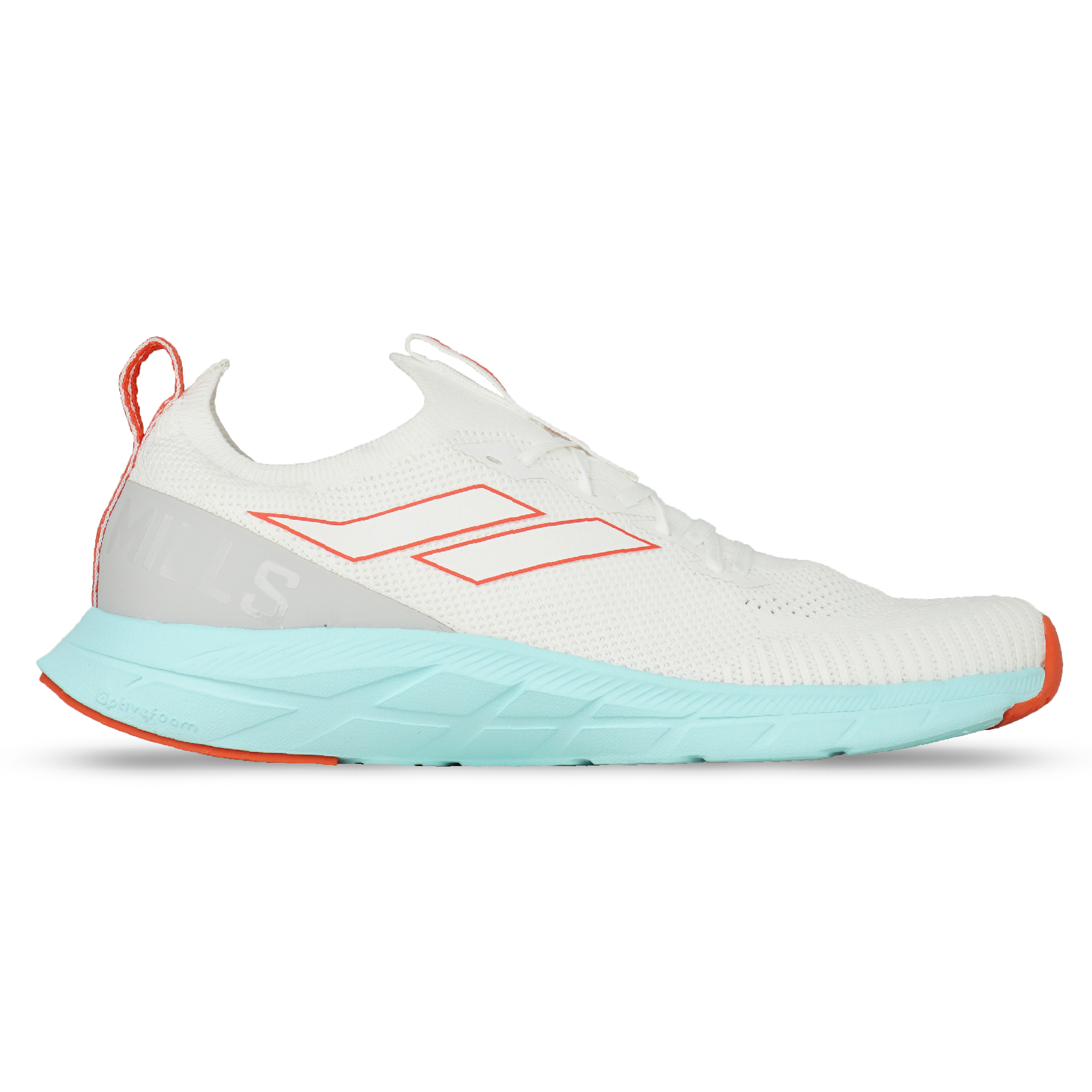 Sepatu Running Mills Treximo Enerlite - White/Grey/Tosca