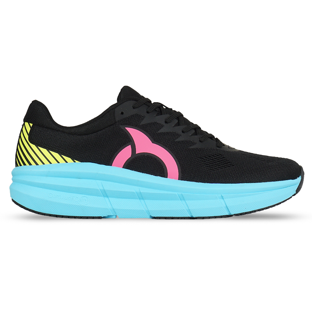 Sepatu Running Ortuseight Hyperfuse 1.4 - Black/Cyan