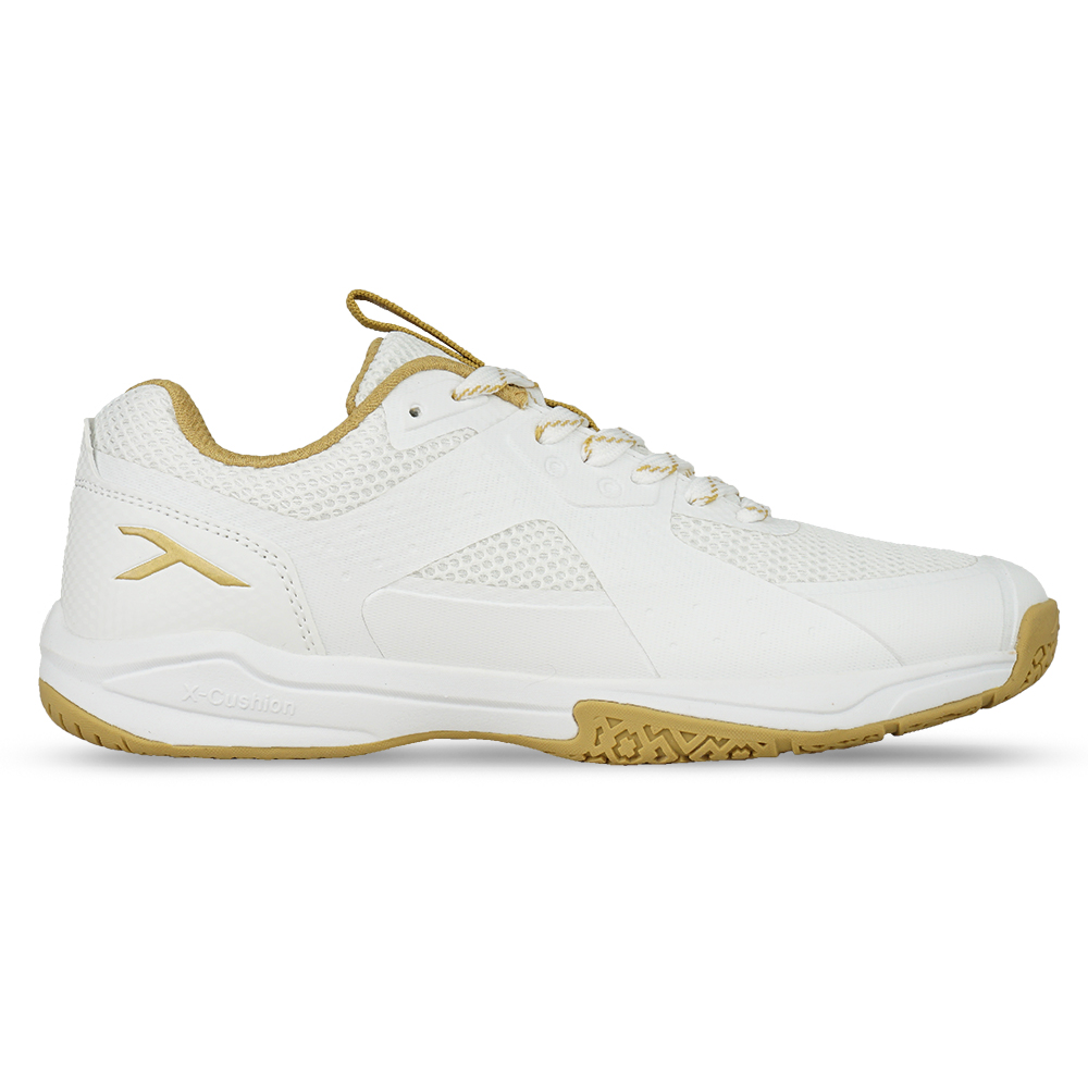 Sepatu Badminton Hundred Velocity HBFS-3M102-4 - White/Gold