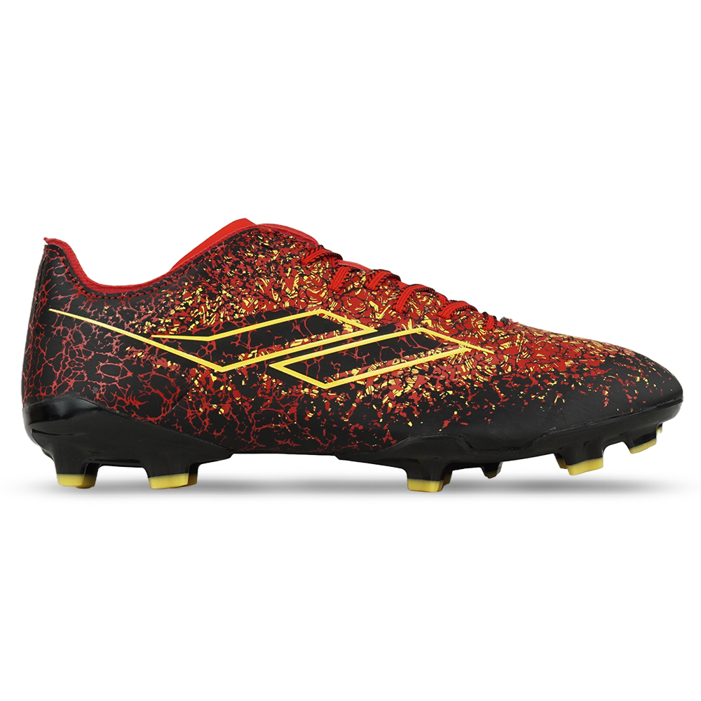 Sepatu Bola Mills Xyclops Inferno FG - Red/Black/Gold
