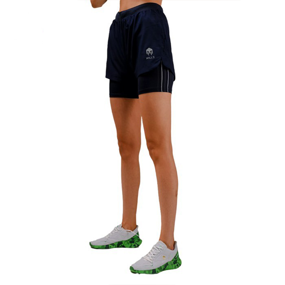 Celana Mills Fastrack Running Short Women 20001 - Navy