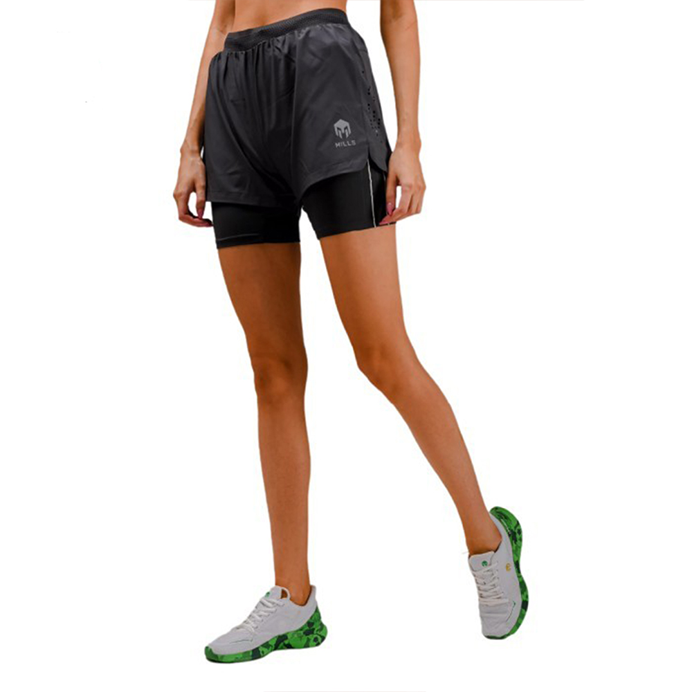 Mills Fastrack Running Short Women 20001 - Dark Grey