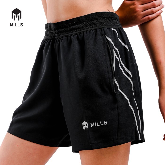Celana Mills Saka Running Short Women 39002 - Black