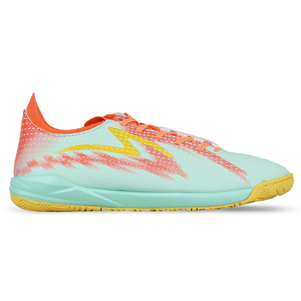 Sepatu Futsal Specs Preface 2 IN - Bright Aqua/Fusion Coral/Cyber Yellow