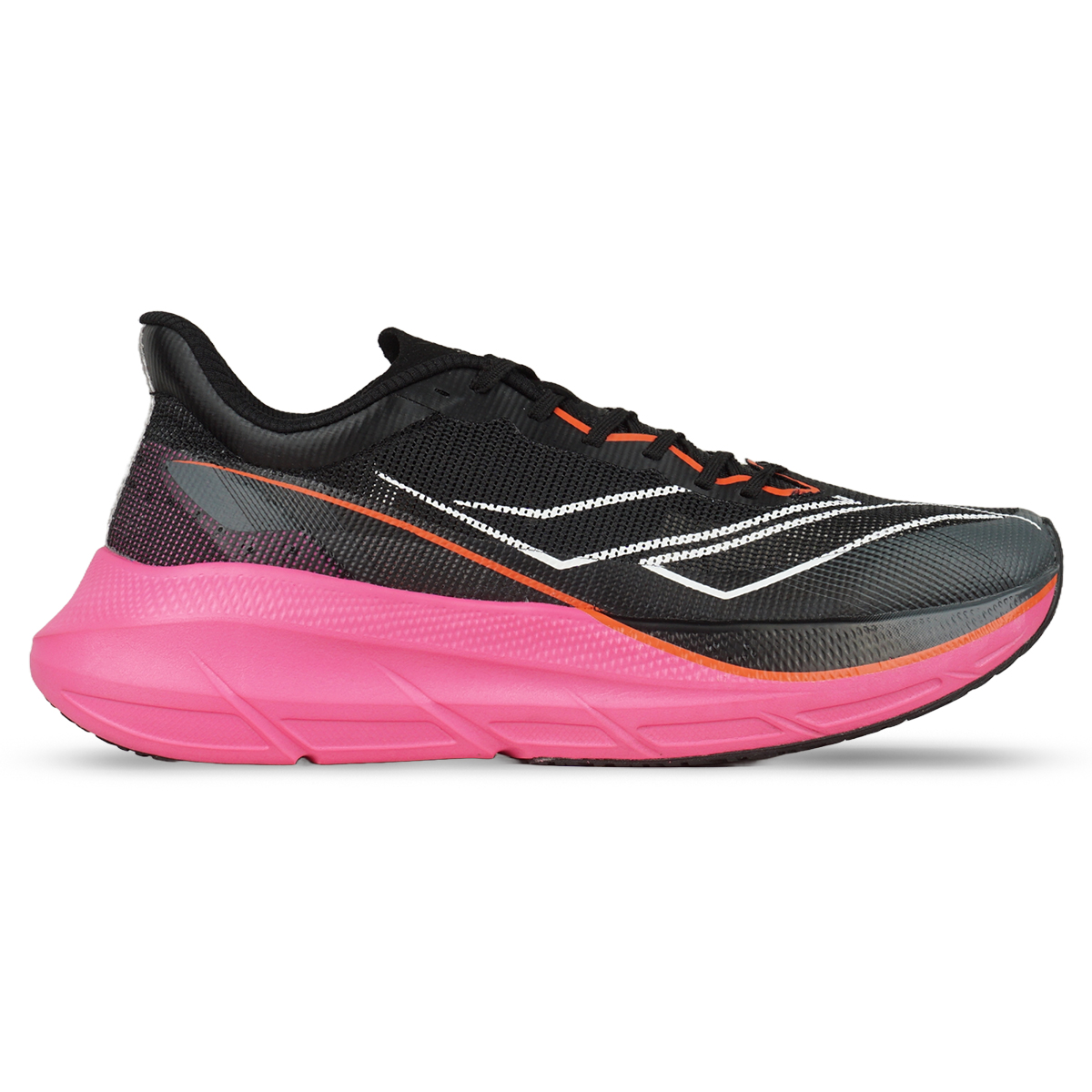 Sepatu Running Mills Enermax Tycoon - Black/White/Magenta