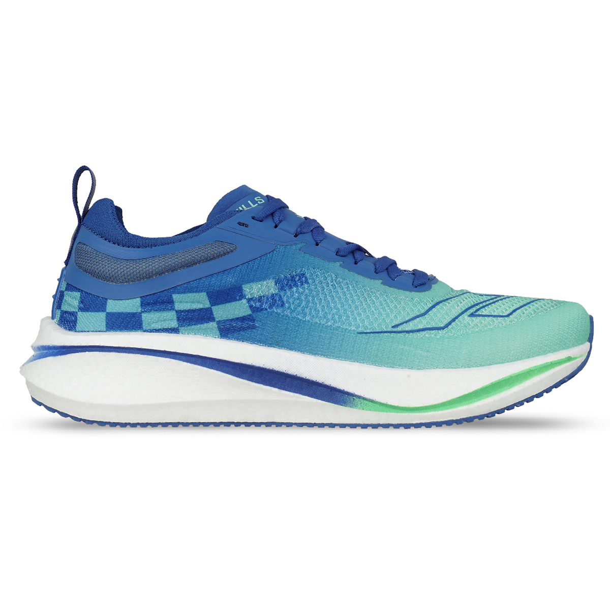 Sepatu Running Mills Dynaplate Rush - Green/Blue/Off.White