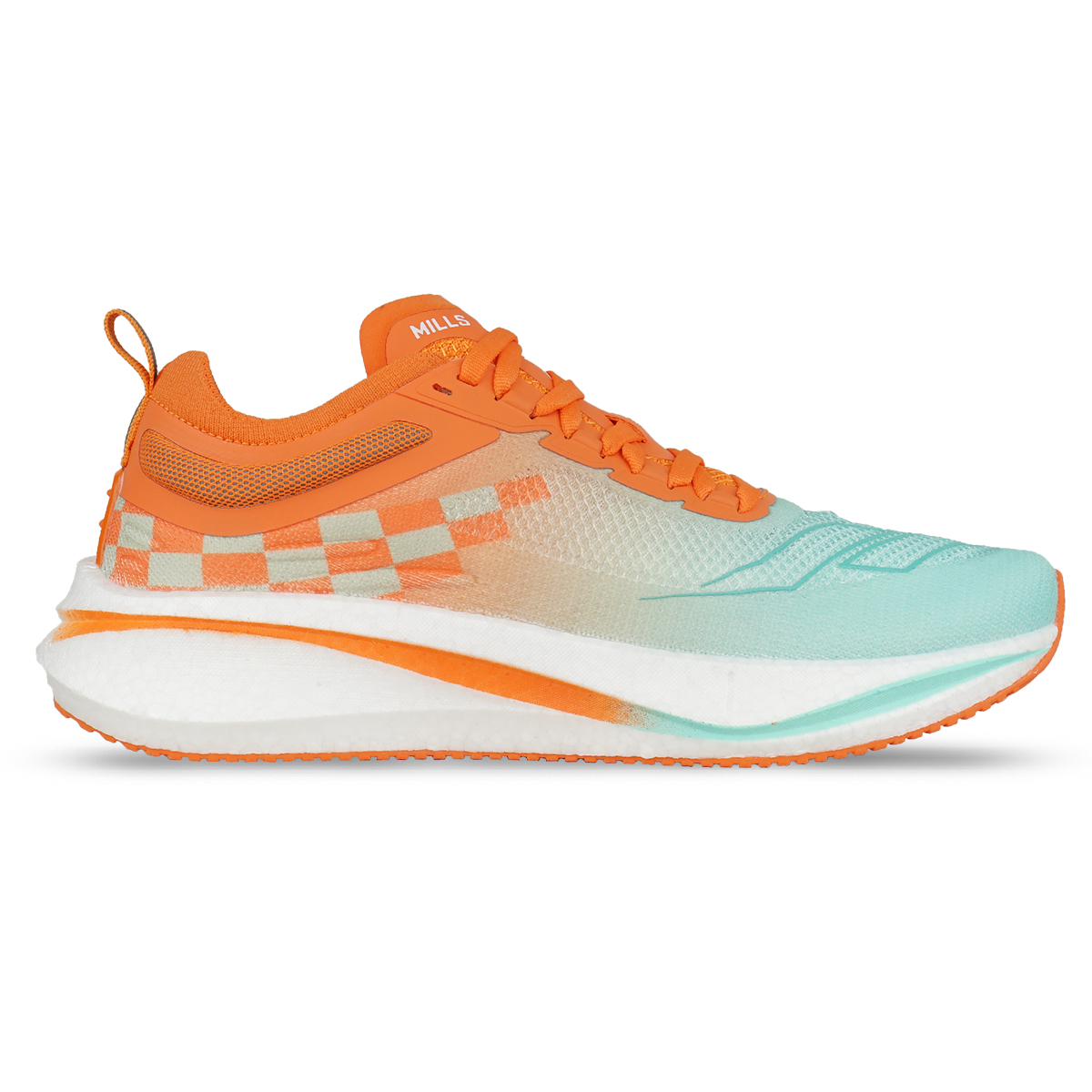 Sepatu Running Mills Dynaplate Rush - Tosca/Orange/White