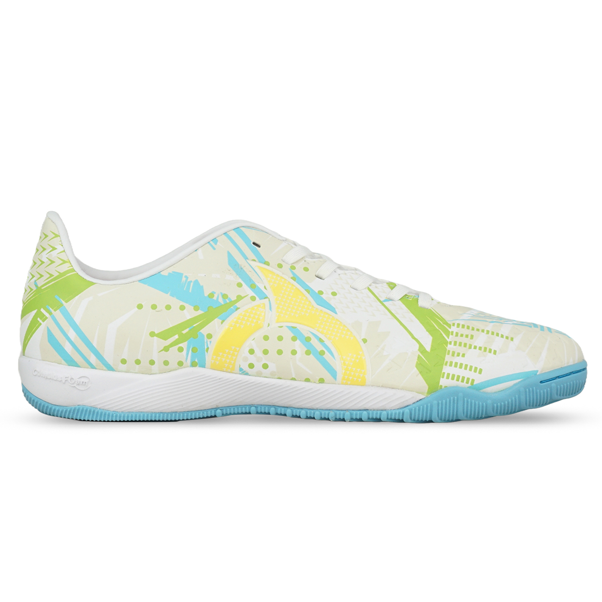 Sepatu Futsal Ortuseight Havoc IN - White/Yellow/Aqua