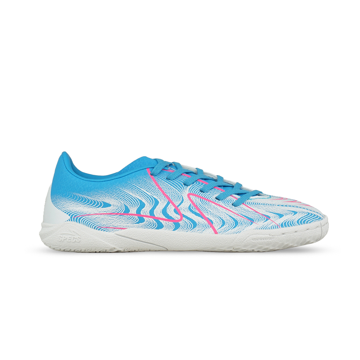 Sepatu Futsal Anak Specs Reacto Deviant JR IN - White/Pink/Desire Blue