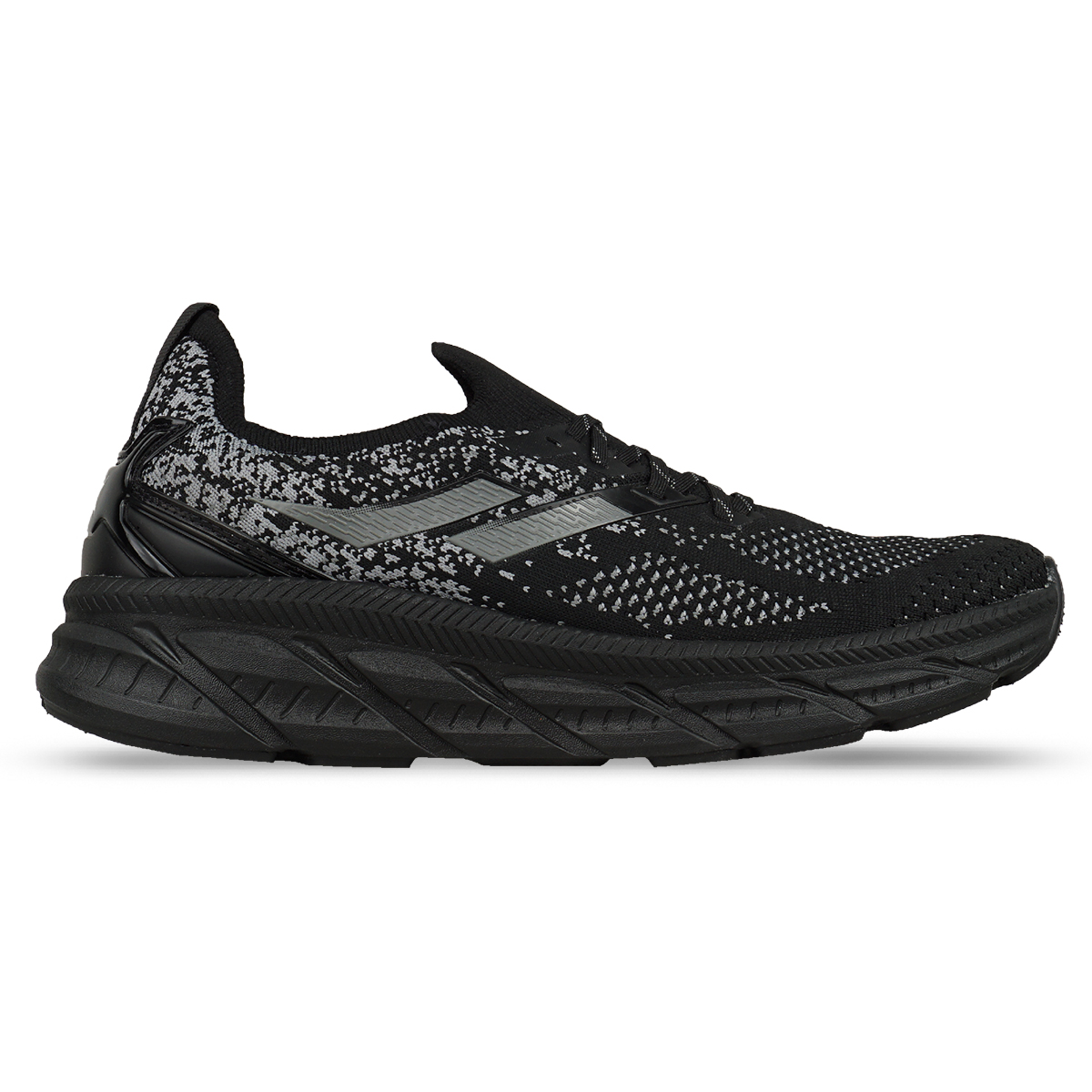 Sepatu Running Mills Enermax Nanoknit - Black/Dk.Grey