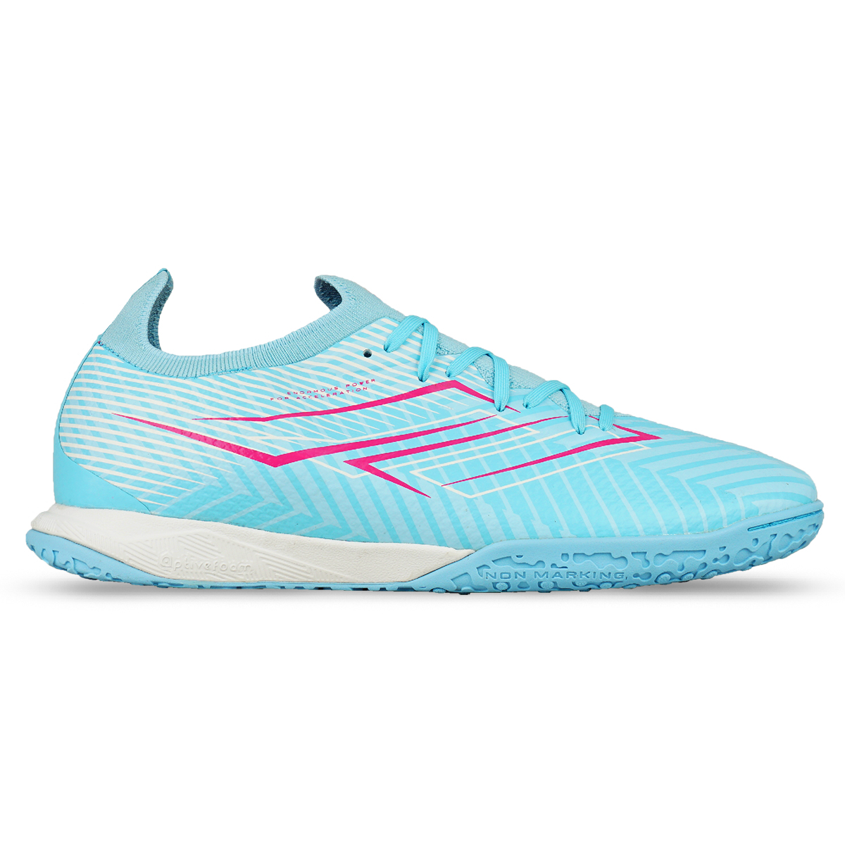 Sepatu Futsal Mills Xyclops Helios IN - Sky Blue/Magenta