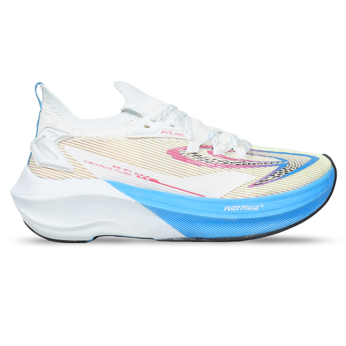 Sepatu Running 910 Kishi Run Flow - Putih/Biru/Merah-Muda