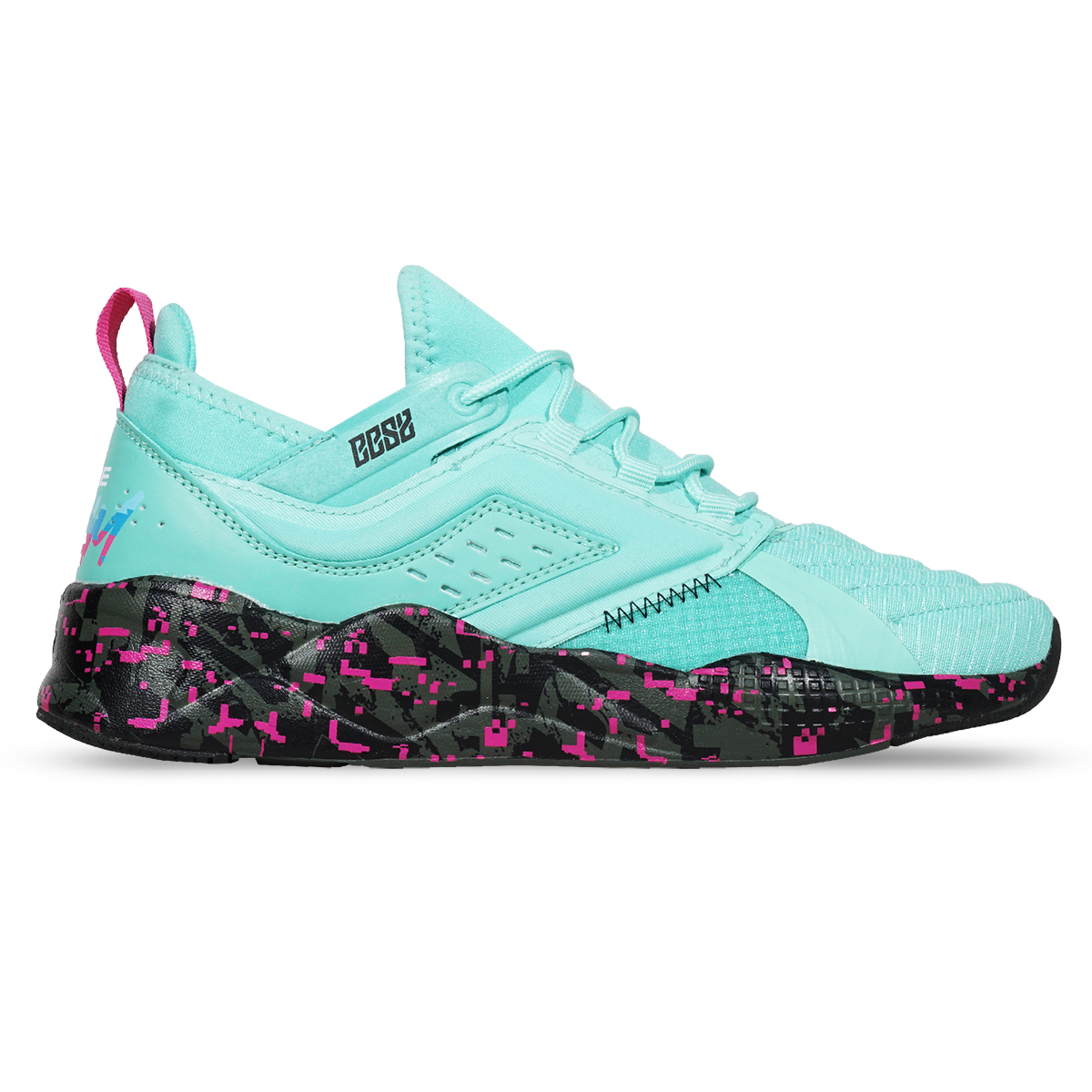 Sepatu Casual Mills Revolt Beta BBS - Spare Mint/Black/Magenta/Blue