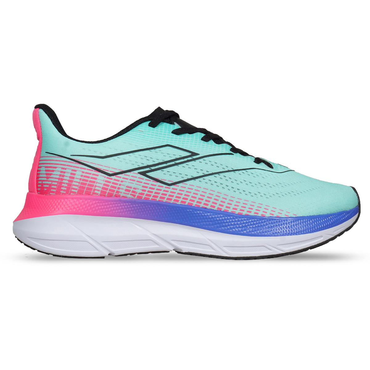 Sepatu Running Mills Enermax Stream - Turquoise/Pink/Blue