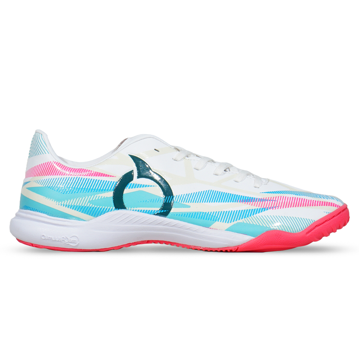 Sepatu Futsal Ortuseight Catalyst Hyperion IN - White/Cyan/Pink