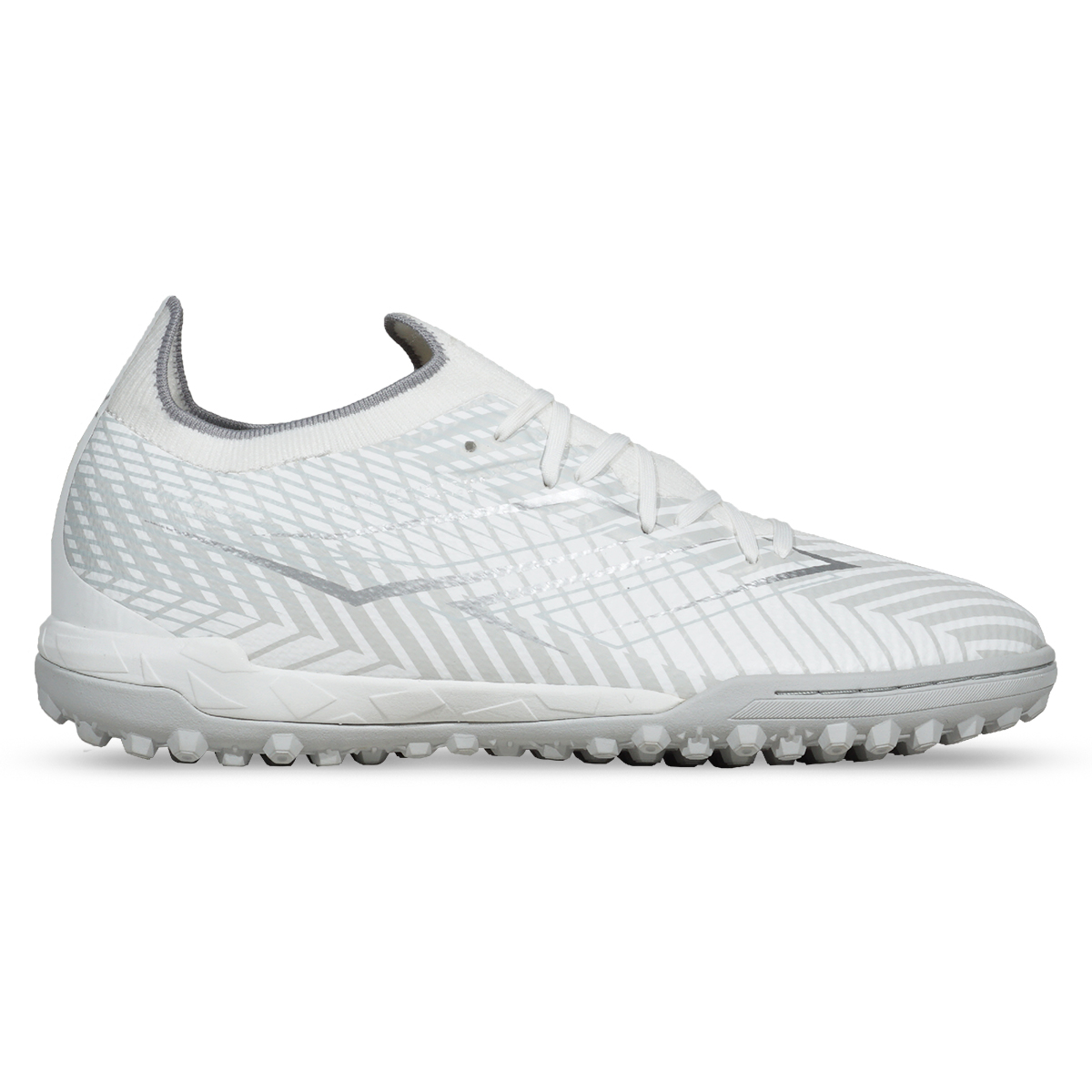 Sepatu Futsal Mills Xyclops Helios Turf - White/Silver