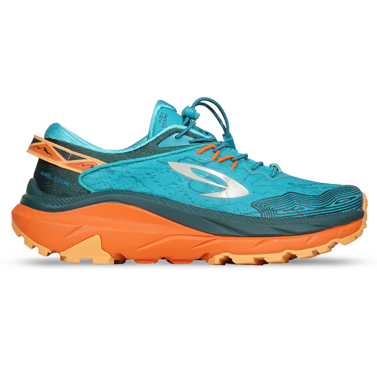Sepatu Running 910 Yuza Mars Jezero - Teal/Orange/Kuning